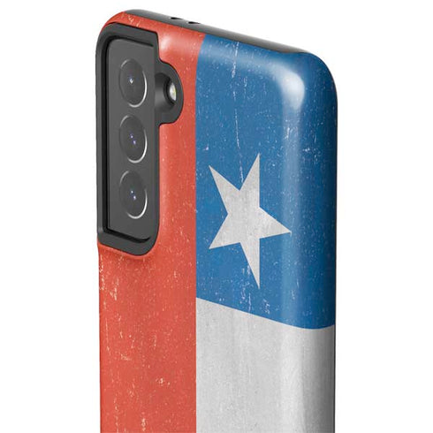 Chile Flag Distressed Galaxy S21 5G Pro Case